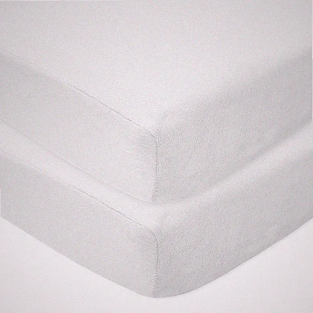 2 Pack Heavenly Soft Chenille Fitted Crib Sheet 28" X 52", Warm and Cozy Neutral