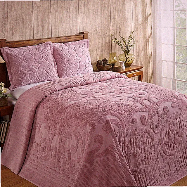 Better Trends Ashton Collection 100% Cotton Chenille Bedspread Medallion Design