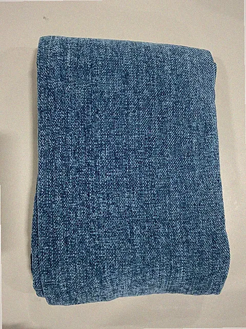 BOURINA CHENILLE THROW BLANKET SOFT - 50" X 60" - BLUE