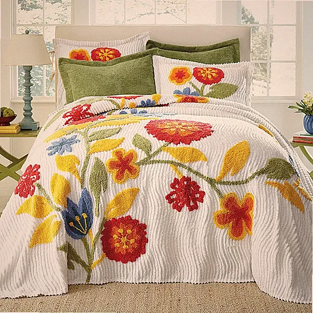 BrylaneHome Bloom Chenille Bedspread