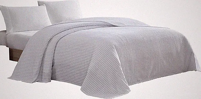 Chenille Bedspread King,100% Cotton For Softness White