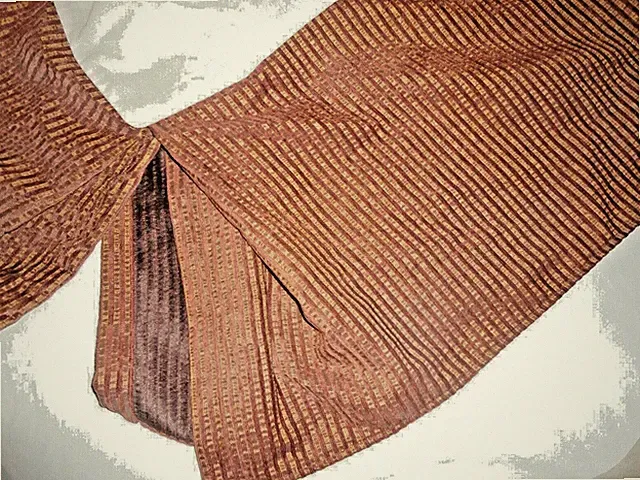 CROSCILL OPULENCE GOLD & RUST RIBBED CHENILLE (1) TWIN BEDSKIRT 14" SPLIT