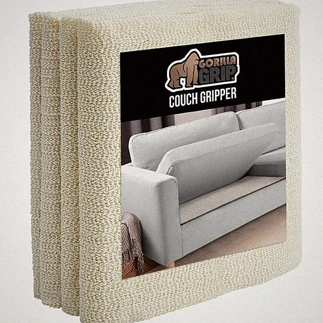 GORILLA GRIP Non Slip Couch Gripper, Prevents (22" X 70"), Chenille