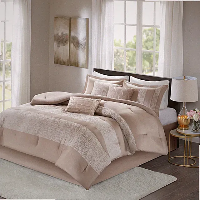 Madison Park Ava 7 Piece Chenille Jacquard Comforter Set