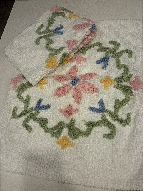 Mary Jane's Home Chenille Pillow Shams Standard cottage , shabby chic