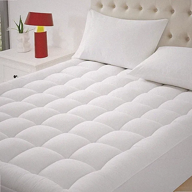 Mattress Pad Pillow King Size Pillow Top Extra Thick Padded Mattress Pad