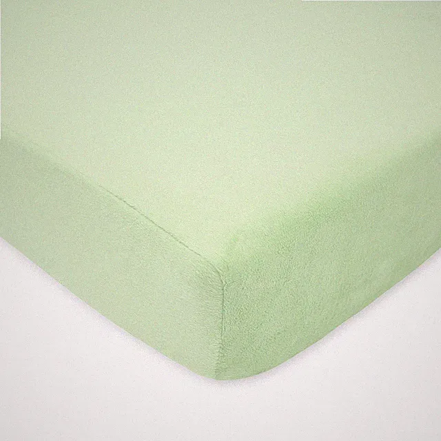New Parent Gift Soft Chenille Crib Sheet 28 x 52 Celery
