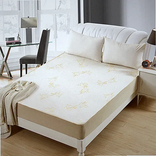 OctoRose High Quilted Chenille Waterproof Fitted Sheet Mattress Pads Protector.