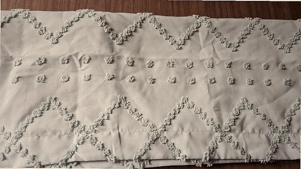 Pair of Standard 31 x 24" Baby Blue Chenille Pillowcases BEDSURE