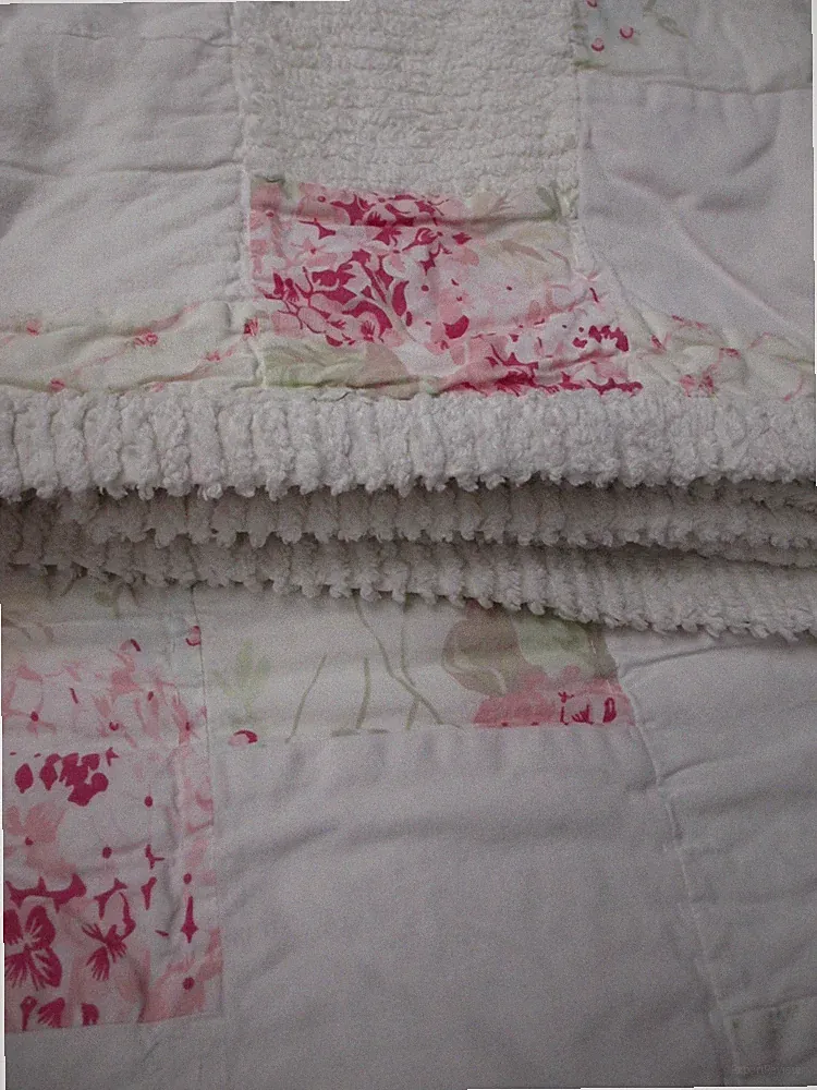 Rachel Ashwell Simply Shabby Chic Chenille Patchwork Floral Quilt - Full/Queen