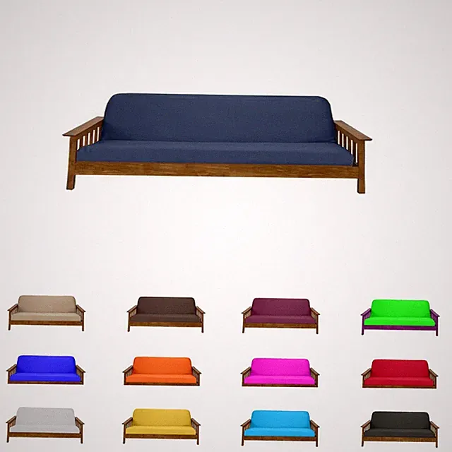 Solid Navy Full Size Futon Mattress Cover, Bed Protectors, Slipcovers, Covers